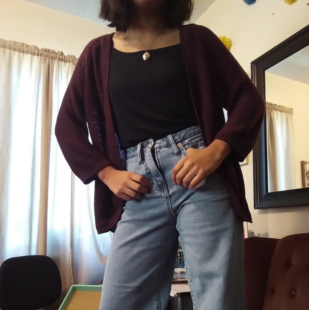 Flowy, loose knit cardigan